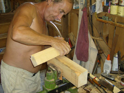 Mark McNair carving